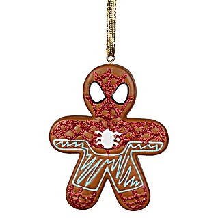 Kurt S. Adler Christbaumschmuck Lebkuchen Spiderman (Rot, Kunststoff, 6,81 x 0,7 x 8 cm, Marvel - Spiderman)