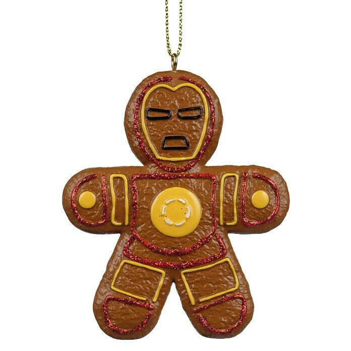 Kurt S. Adler Christbaumschmuck Lebkuchen Iron Man (Gelb, Kunststoff, 6,81 x 0,7 x 8 cm, Marvel - Iron Man) | BAUHAUS