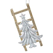 Kurt S. Adler Christbaumschmuck Schlitten mit Baum (Silber, Kunststoff, 12,95 cm) | BAUHAUS