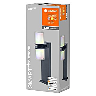 Ledvance Smart+ WiFi LED-Außenleuchte UPD Flare (14 W, Farbe Gehäuse: Dunkelgrau, IP44, 19,4 x 14,4 x 50 cm)