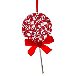 Kurt S. Adler Christbaumschmuck Lolli (Rot, Kunststoff, L x B x H: 16 x 8 x 2,5 cm)