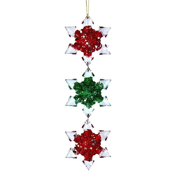 Kurt S. Adler Christbaumschmuck Schneeflocke 1 (Mehrfarbig, Kunststoff, Schneeflocke eckig) | BAUHAUS