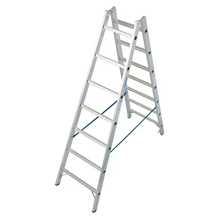 Krause Stabilo Doppelleiter - Anzahl Tritte: 14 Stk., Arbeitshöhe: 3,3 m, Aluminium - Krause Leiter, ein praktisches und robustes Werkzeug für vielfältige Aufgaben in Haus und Garten.\n