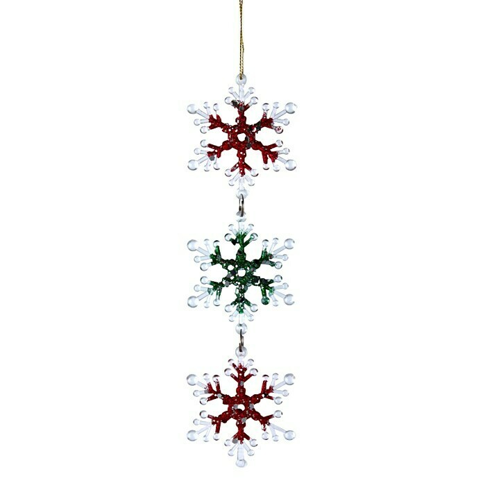 Kurt S. Adler Christbaumschmuck Schneeflocke 3 (Mehrfarbig, Kunststoff, Schneeflocke dünn) | BAUHAUS