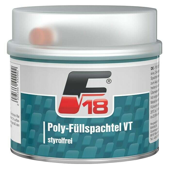 F18 Poly-Füllspachtel1 kg Front View