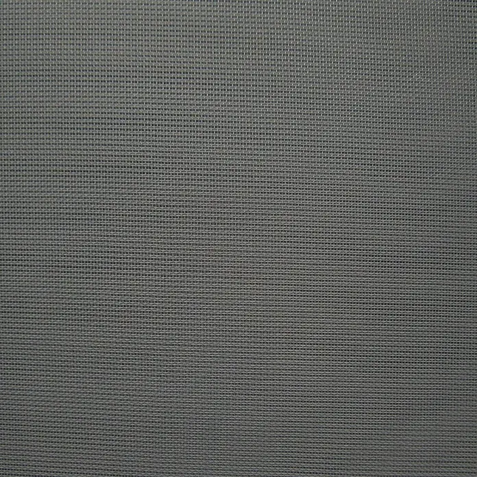 Elbersdrucke Schlaufenschal Feel Good - 140 x 255 cm, 100% Polyester, Grau - Nahaufnahme eines grauen Moskitonetzes, das eine feine, quadratische Maschenstruktur aufweist. Ideal zum Schutz vor Insekten.