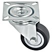 Stabilit Apparate-Lenkrolle (Durchmesser Rollen: 50 mm, Traglast: 45 kg, Kugellager, Mit Platte)