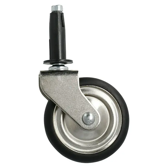 Stabilit Teewagenrolle - 50 mm, Traglast: 8 kg, Gleitlager, Höhe: 59 mm - Lenkrolle mit Stift, ideal für Möbel und Ausrüstung. Die robuste Konstruktion sorgt für eine lange Lebensdauer und zuverlässige Mobilität.