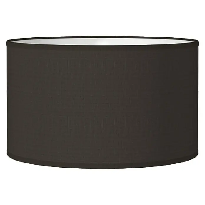 Home Sweet Home Lampenschirm Bling - Ø x H: 35 x 21 cm, Night Black, Baumwolle, Rund - Nahtloser, trommelförmiger Lampenschirm in Dunkelbraun, der ein warmes, einladendes Licht bietet und sich perfekt in moderne Einrichtungen einfügt.