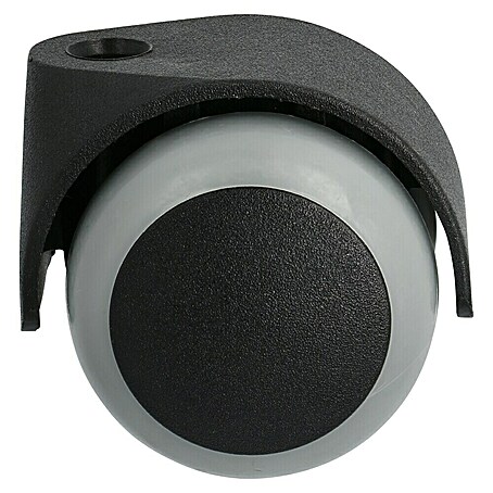 Stabilit Doppelrolle (Durchmesser Rollen: 50 mm, Traglast: 40 kg, Gleitlager, Mit Rückenloch, Durchmesser Rückenloch: 8 mm)