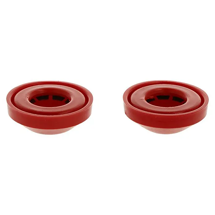 Stabilit Starlock-Kappen - Durchmesser: 20 mm, Kunststoff - Zwei rote Polyurethan-Karosseriehalterungen zur Dämpfung von Vibrationen und zur Reduzierung von Geräuschen.