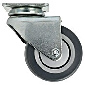 Stabilit Apparate-Doppelrolle (Durchmesser Rollen: 75 mm, Traglast: 100 kg, Kugellager, Mit Platte)