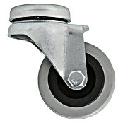 Stabilit Apparate-Lenkrolle (Durchmesser Rollen: 50 mm, Traglast: 45 kg, Material Rad: Gummi, Mit Rückenloch, Gleitlager)