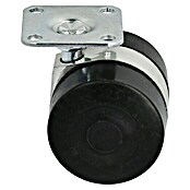 Stabilit Doppelrolle (Durchmesser Rollen: 45 mm, Traglast: 55 kg, Gleitlager, Mit Platte)