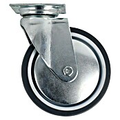 Stabilit Apparate-Lenkrolle (Durchmesser Rollen: 100 mm, Traglast: 55 kg, Gleitlager, Mit Platte)