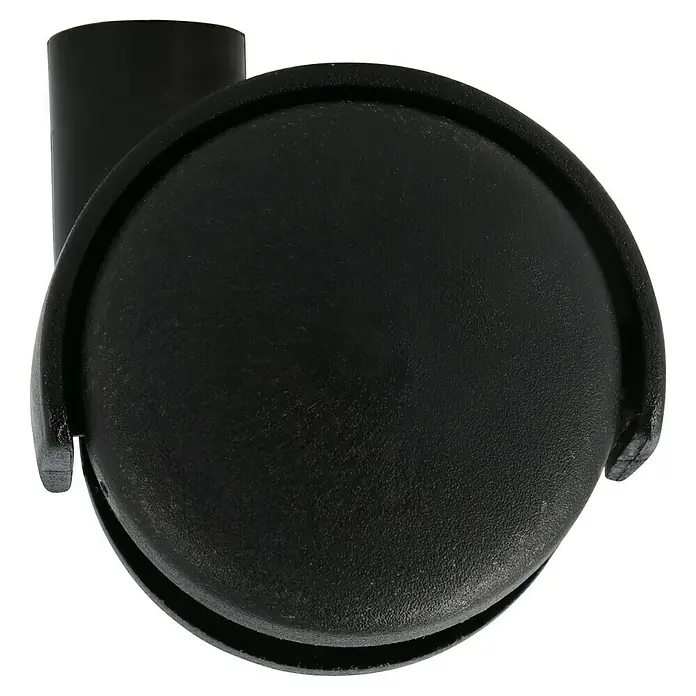Stabilit Doppelrolle - Durchmesser Rollen: 40 mm, Traglast: 20 kg, Gleitlager, Mit Rückenloch, Durchmesser Rückenloch: 8 mm - Schwarze Rollen für Bürostühle bieten hohe Mobilität und Flexibilität im Büroalltag, ideal für Hartböden und Teppiche.