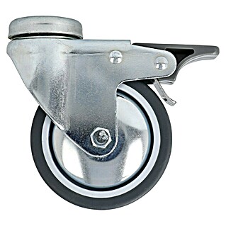 Stabilit Kotačić (Promjer kotačića: 75 mm, Nosivost: 50 kg, Klizni ležaj, Sa stražnjom rupom i zaustavljačem)