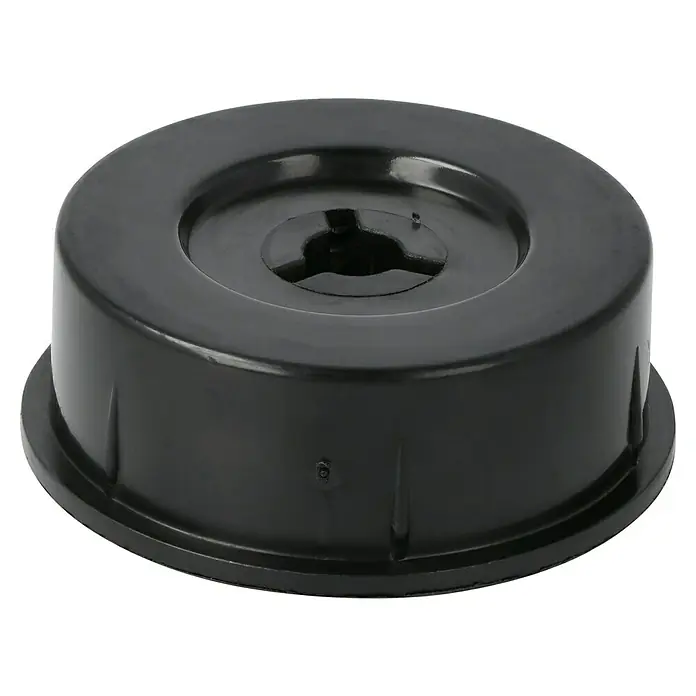 Stabilit Bohrsenkrolle - Ø x H: 56 x 28 mm, Traglast: 35 kg, Gleitlager, Material Gehäuse: Kunststoff - Schwarze Kunststoffkappe für elektronische Geräte, robust und langlebig, ideal für verschiedene Anwendungen.