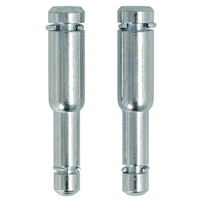 Stabilit Bundstift - Loch-/ Stiftdurchmesser: 11 mm, Geeignet für: Rückenloch 8 mm, 2 Stk. - Zwei silberne Bremsbelagstifte mit Sicherungsringen. Geeignet für Scheibenbremsen, um Bremsbeläge sicher zu befestigen.
