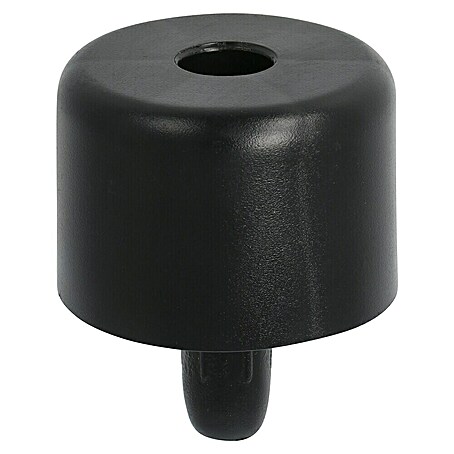 Möbelgleiter (Ø x H: 50 x 35 mm, Traglast: 20 kg, Mit Einsteckzapfen, Schwarz)