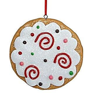 Kurt S. Adler Christbaumschmuck Lebkuchenkeks (Braun, Kunststoff, L x B x H: 8,99 x 8,26 x 8,99 cm)