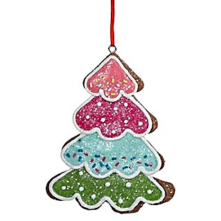 Kurt S. Adler Christbaumschmuck Lebkuchenbaum (Braun, Kunststoff, 8,99 x 8,26 x 8,99 cm)