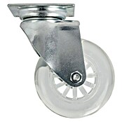 Dörner & Helmer Design-Lenkrolle (Durchmesser Rollen: 75 mm, Traglast: 50 kg, Gleitlager, Mit Platte)