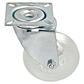 Dörner & Helmer Design-Lenkrolle (Durchmesser Rollen: 75 mm, Traglast: 50 kg, Gleitlager, Mit Platte)