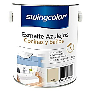 swingcolor Esmalte para azulejos Cocinas y baños (Trigo, 2,5 l, Brillante)