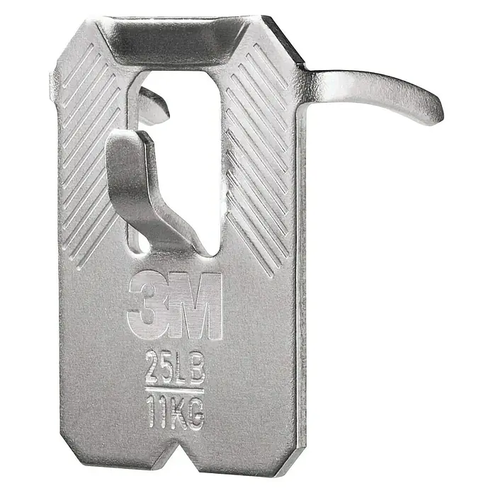 3M Claw Gancho para colgar cuadros - 2 ud., Capacidad de carga: 11 kg - La imagen muestra un colgador para cuadros de 3M, una forma sencilla de colgar cuadros, capaz de soportar hasta 11 kg.
