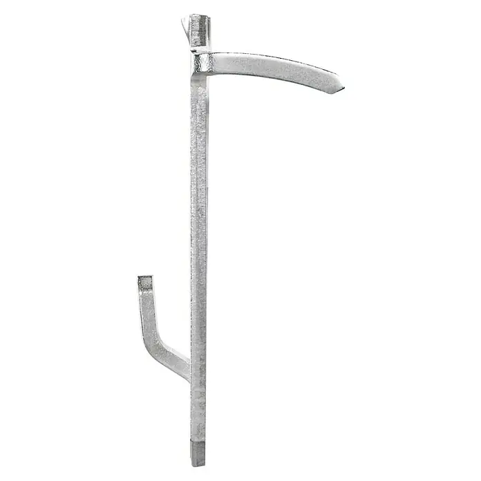 3M Claw Gancho para colgar cuadros - 2 ud., Capacidad de carga: 11 kg - Manija de puerta plateada con un mango largo y curvado y un gancho adicional. Diseño moderno para puertas interiores.
