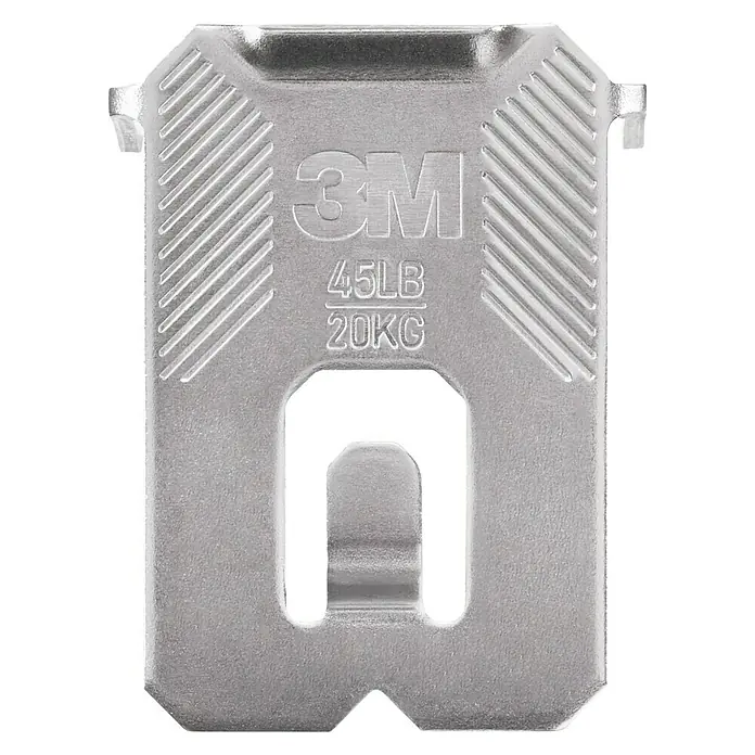 3M Claw Gancho para colgar cuadros - 2 ud., Capacidad de carga: 20 kg - Primer plano de una lengüeta para colgar cuadros de 3M, con capacidad de hasta 20 kg, ideal para decorar sin dañar, sin clavos ni tornillos.