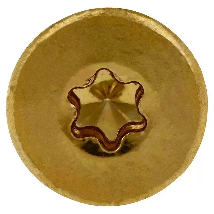 Profi Depot Mehrzweck-Schraube Turbo Drill - Ø x L: 5 x 40 mm, TX für TORX-Antriebe, Senkkopf, 200 Stk. - Detailaufnahme