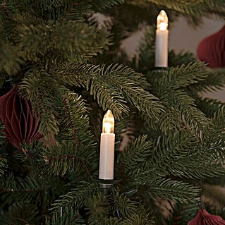 Konstsmide LED-Weihnachtskerzen (16,8 mm, Weiß, Lichtfarbe: Bernstein, Anzahl Leuchtmittel: 25 Stk., IP20)