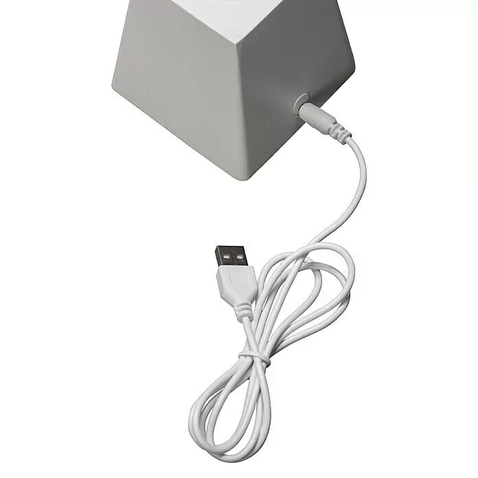 Konstsmide LED-Weihnachtsdekoleuchte - 8 x 8 x 17,5 cm, Weiß, Batteriebetrieben, LED, Stern - Detailaufnahme