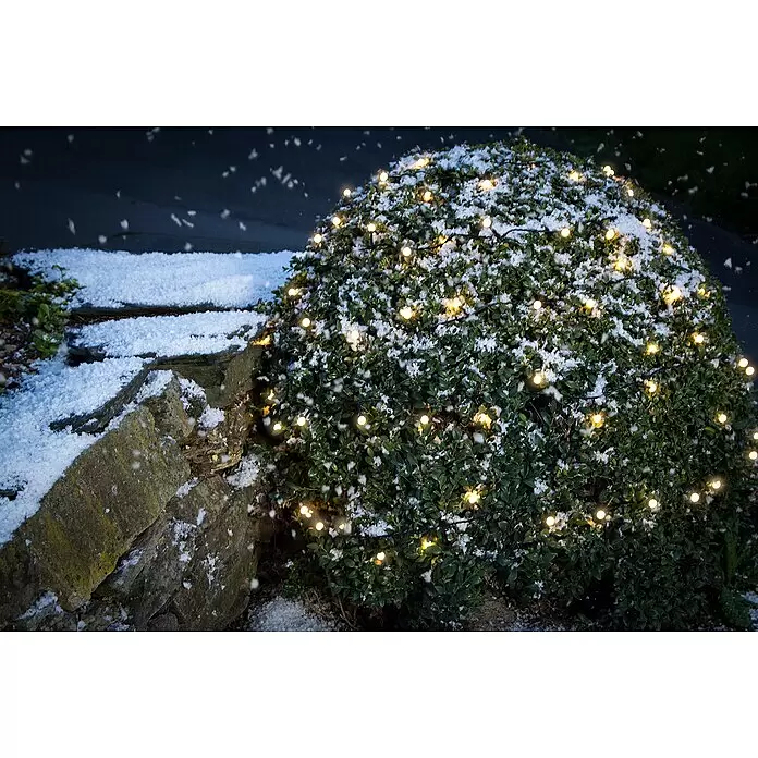 Konstsmide LED-Lichterkette - Außen, Lichtfarbe: Warmweiß, Anzahl Leuchtmittel: 160 Stk., Netzbetrieben - Anwendungsbeispiel