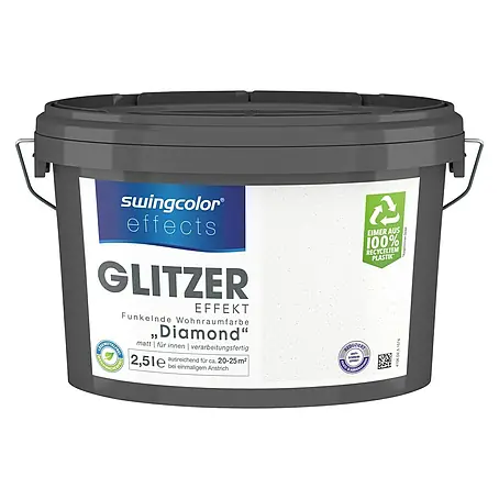 swingcolor effects Farbeffektputz Funkelnde Wohnraumfarbe mit Glitzer-Effekt