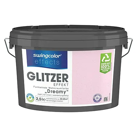 swingcolor effects Farbeffektputz Funkelnde Wohnraumfarbe mit Glitzer-Effekt