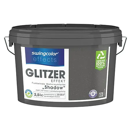 swingcolor effects Farbeffektputz Funkelnde Wohnraumfarbe mit Glitzer-Effekt