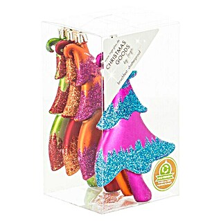Christbaumschmuck (Mille Fiori, Kunststoff, 4 Stk.)