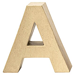 Glorex Papp-Buchstabe (Motiv: A, Pappe, L x B x H: 17,5 x 15 x 5,5 cm)