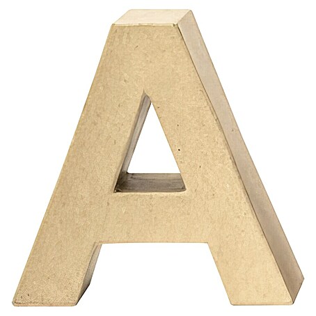 Glorex Papp-Buchstabe (Motiv: A, Pappe, L x B x H: 17,5 x 15 x 5,5 cm)