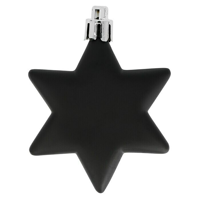 Christbaumschmuck Sterne (Schwarz, Kunststoff, 8 Stk., 22 x 6,5 x 3 cm) | BAUHAUS