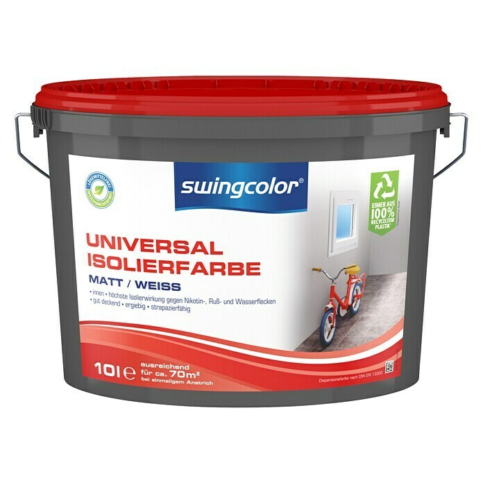 swingcolor Isolierfarbe Universal (Weiß, 10 l, Matt)