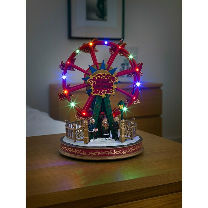 Konstsmide LED-Szenerie Riesenrad (L x B x H: 21 x 21 x 29 cm, Mehrfarbig, Netzbetrieben, LED) | BAUHAUS