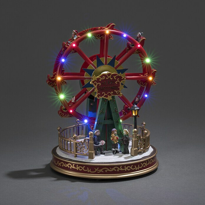 Konstsmide LED-Szenerie Riesenrad (L x B x H: 21 x 21 x 29 cm, Mehrfarbig, Netzbetrieben, LED) | BAUHAUS