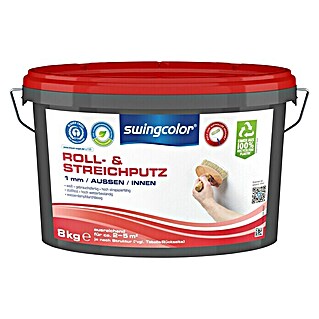 swingcolor Roll- & Streichputz (Weiß, 8 kg, Konservierungsmittelfrei)