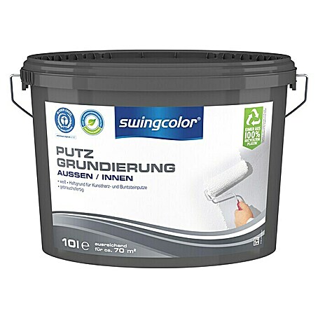 swingcolor Putzgrund (Weiß, 10 l, Konservierungsmittelfrei)