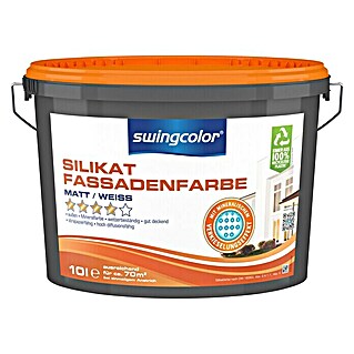 swingcolor Silikat-Fassadenfarbe (Weiß, 10 l, Matt)