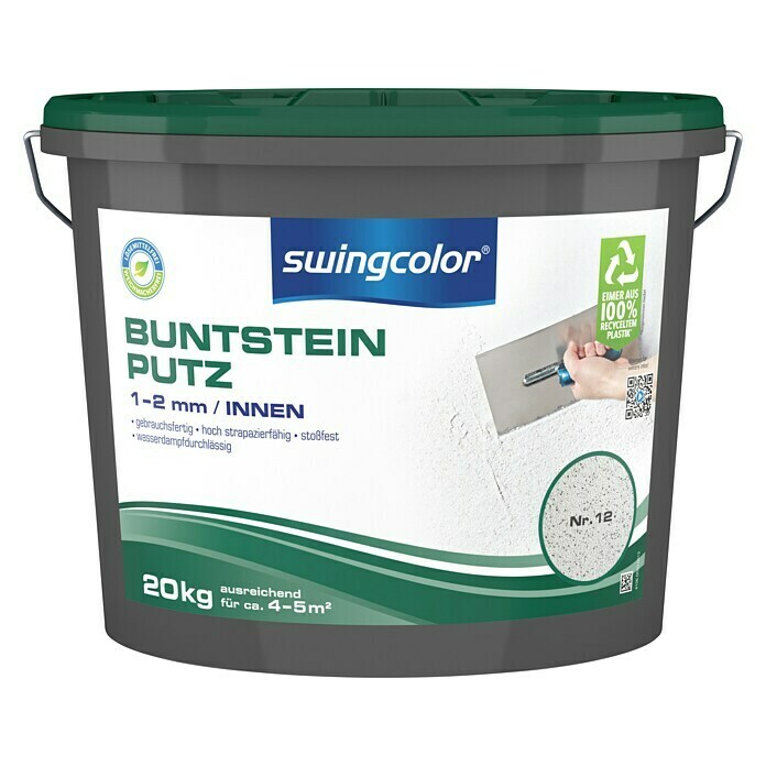 swingcolor Buntsteinputz (Farbton: Nr. 13, 20 kg, Korngröße: 1 - 2 mm)